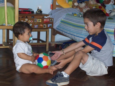 mis sobrinos COMO CRECEN.